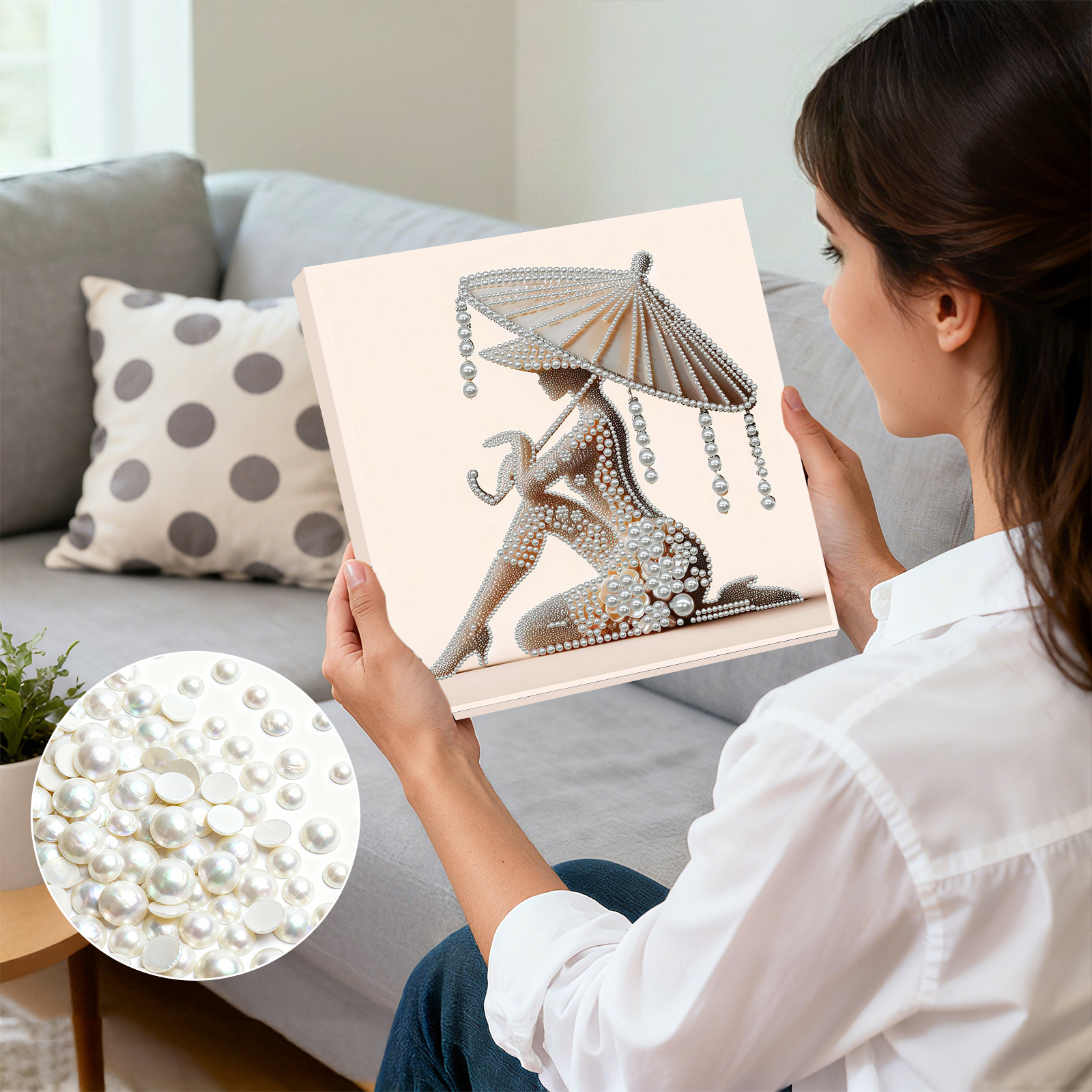 Elegant Lady Full 5D DIY Pearl - Resin Art Ideas With Pictures ulasan dan harga