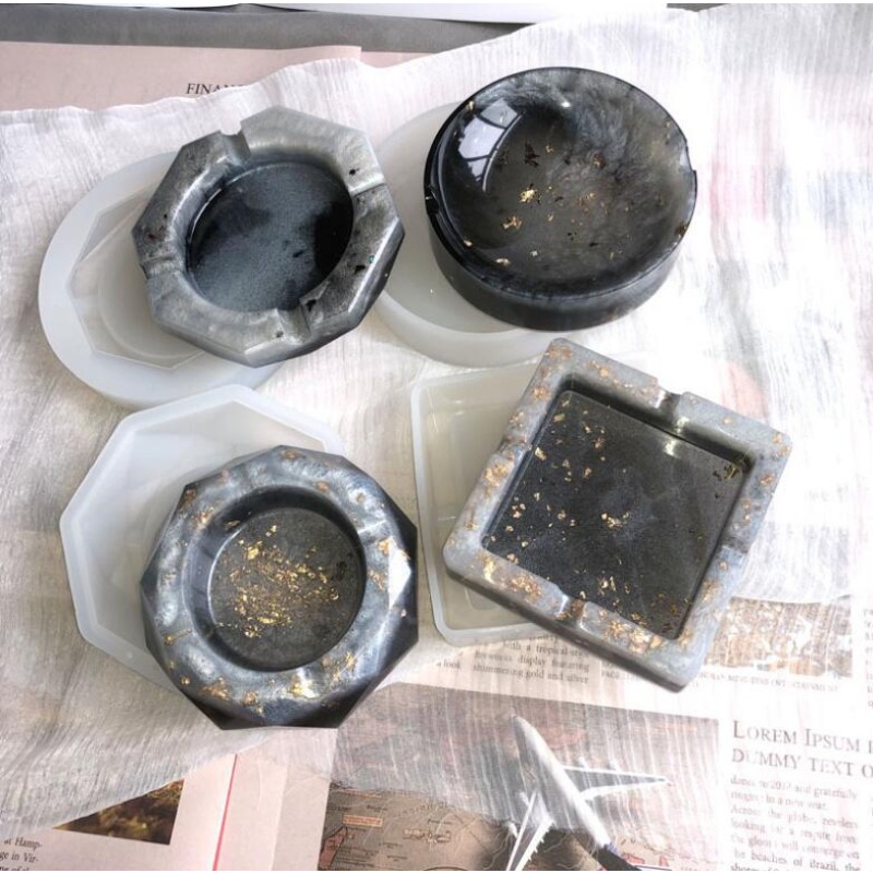 Silicone Ashtray Mold Crystal  - Resin Art Tray ulasan dan harga