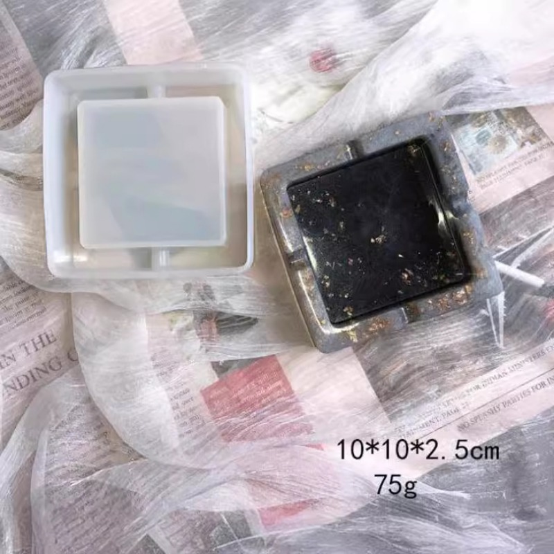 Silicone Ashtray Mold Crystal  - Resin Art Tray ulasan dan harga