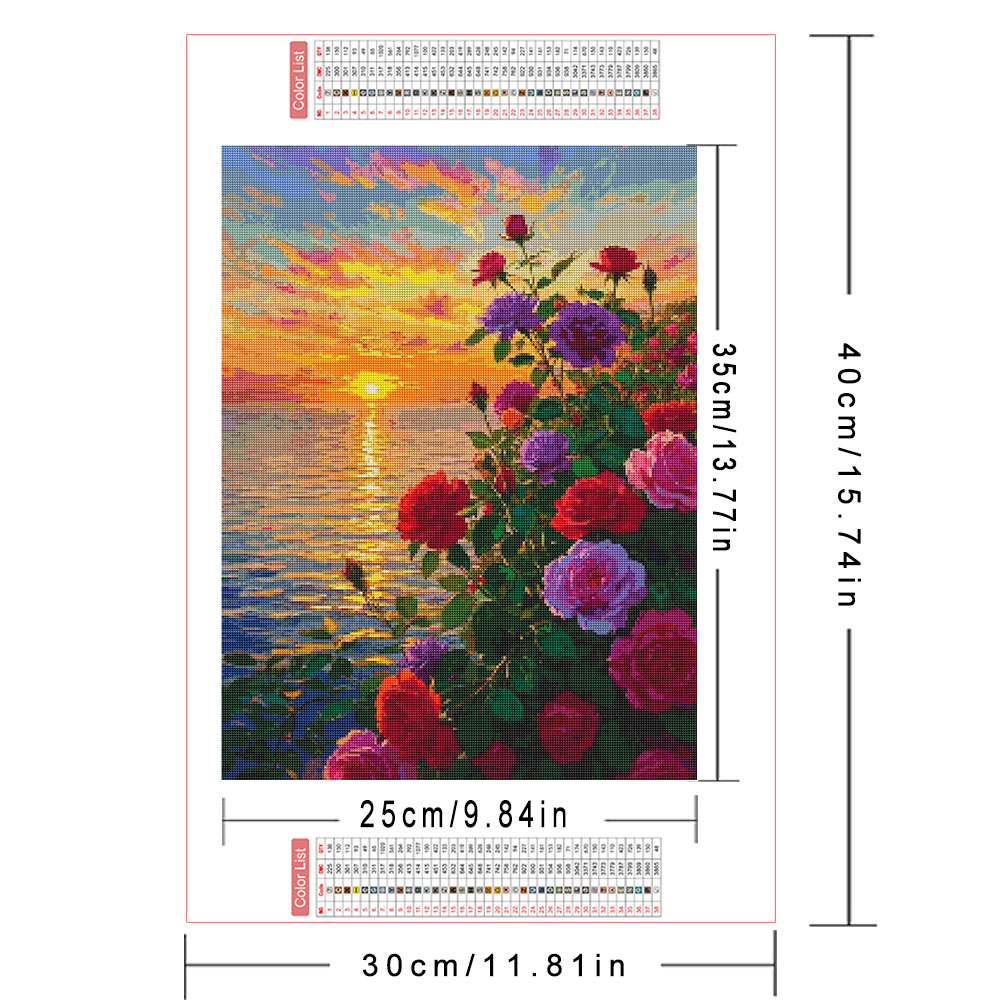 AZQSD Diamond Art Paintings Ro - Resin Art Rose ulasan dan harga