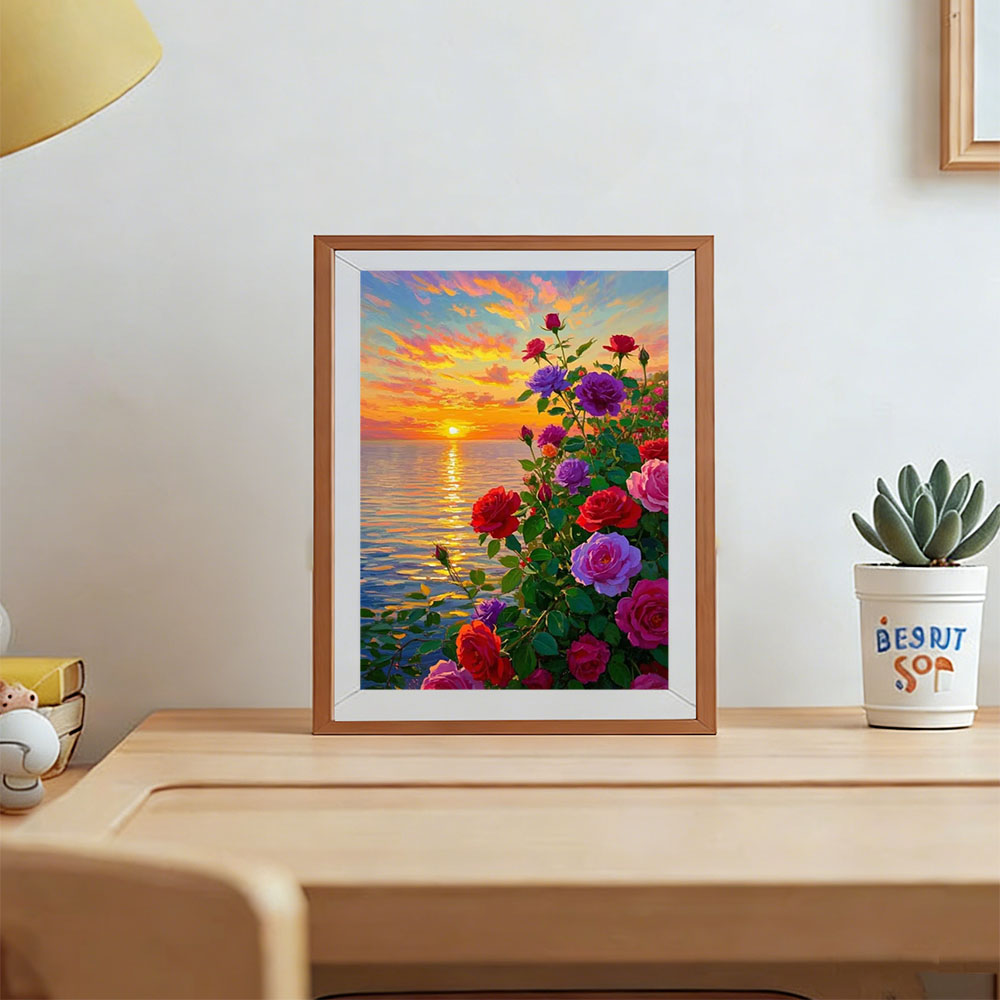 AZQSD Diamond Art Paintings Ro - Resin Art Rose ulasan dan harga