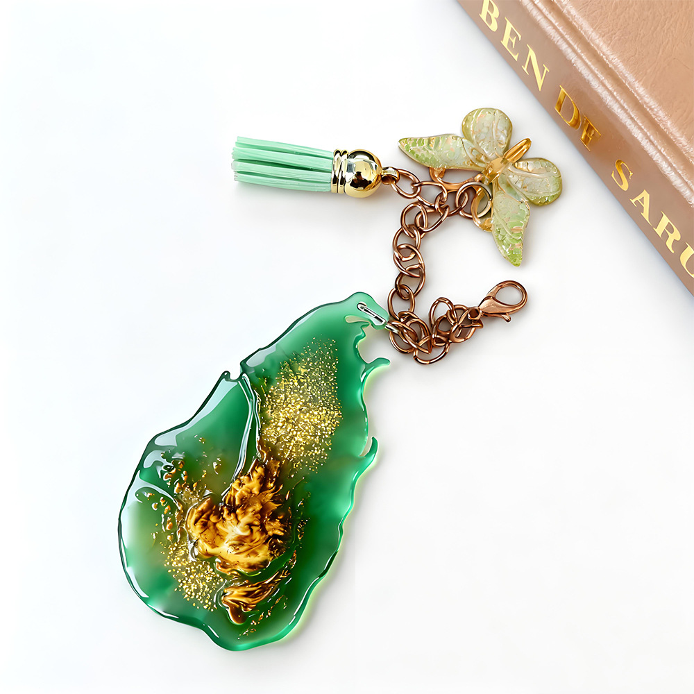 Sri Lanka Map Mold Pendant Key - Resin Art A Keychain ulasan dan harga