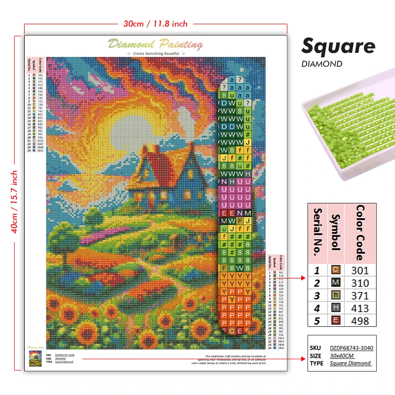 Animal Cat Moon Diamond Painti - Resin Art Kits ulasan dan harga