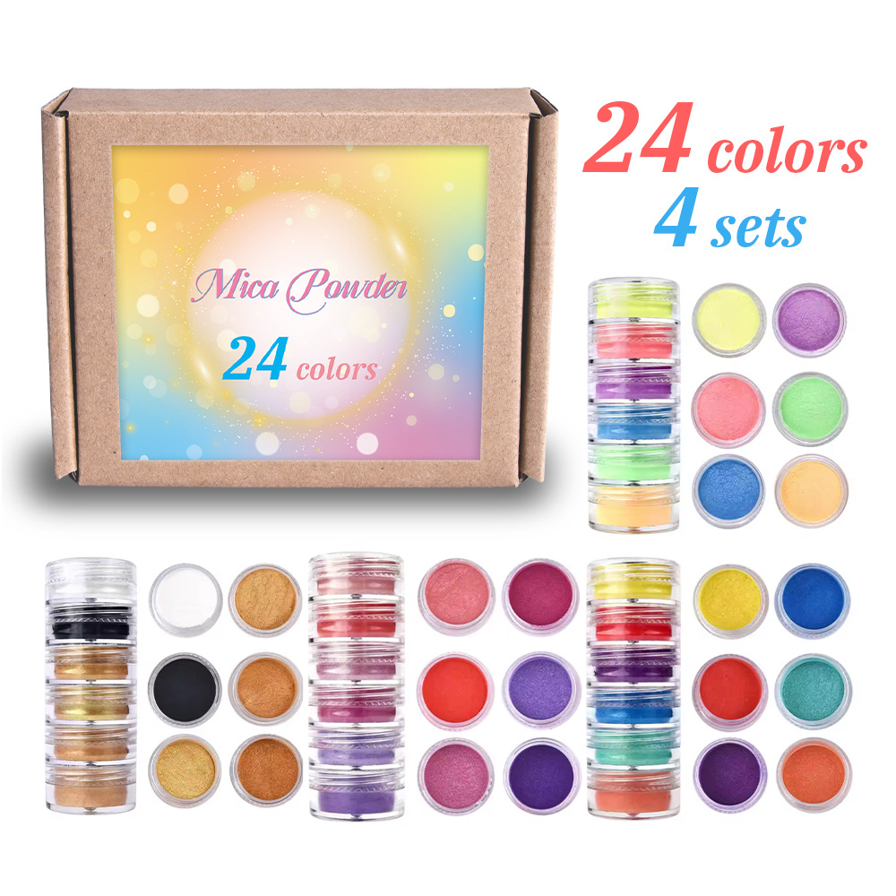 24/60 Colors Pearl Mica Glitte - Pearl Powder Resin ulasan dan harga