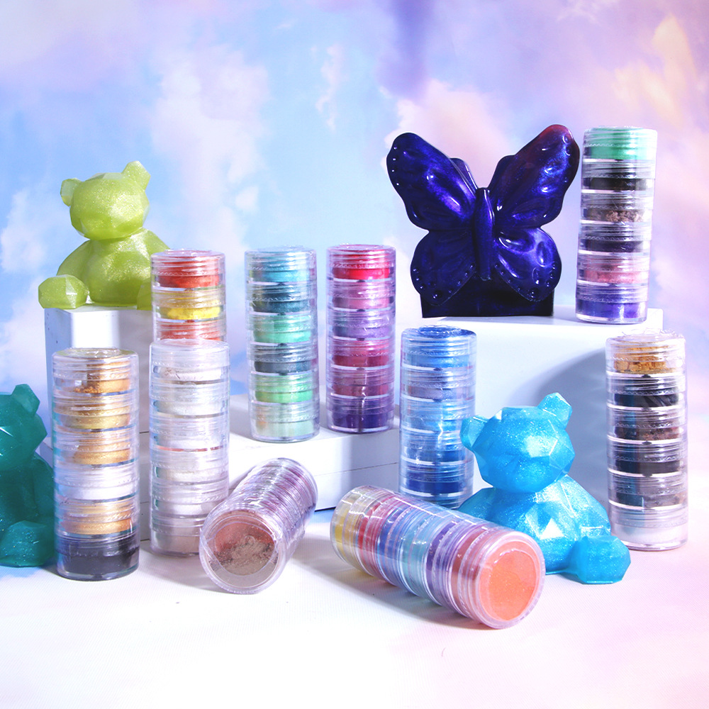 24/60 Colors Pearl Mica Glitte - Pearl Powder Resin ulasan dan harga