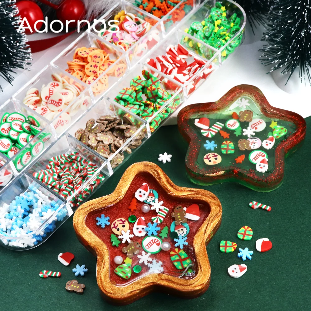 12 Grids Christmas Soft Potter - Resin Art Clay ulasan dan harga