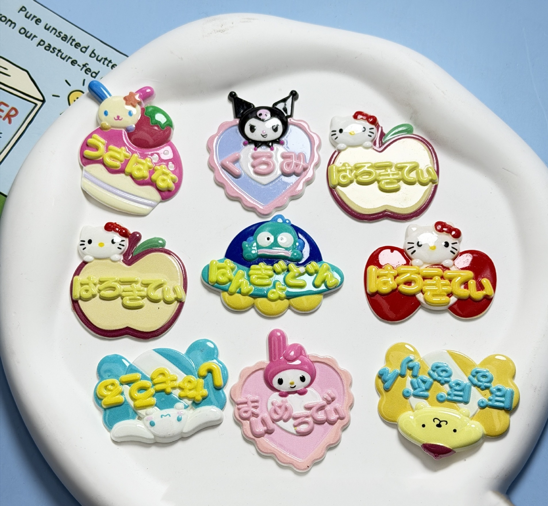10PCS Cute Character Resin Cab - Resin Art Phone Case ulasan dan harga