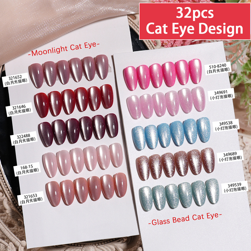 VITAGWX 32pcs Press on Nails A - Resin Art Glitter ulasan dan harga