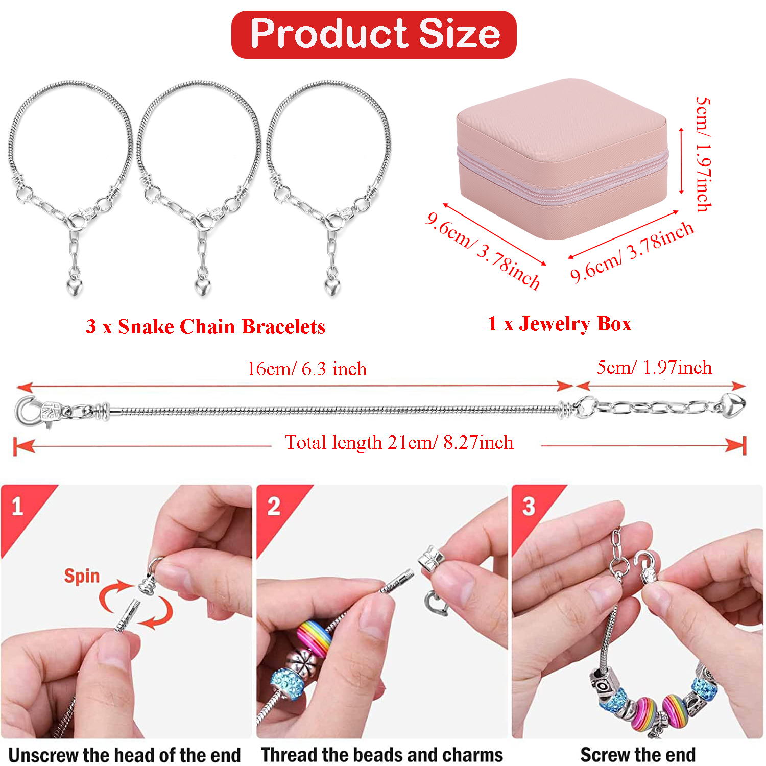 68-Piece Beaded Bracelet Makin - Resin Art Box ulasan dan harga