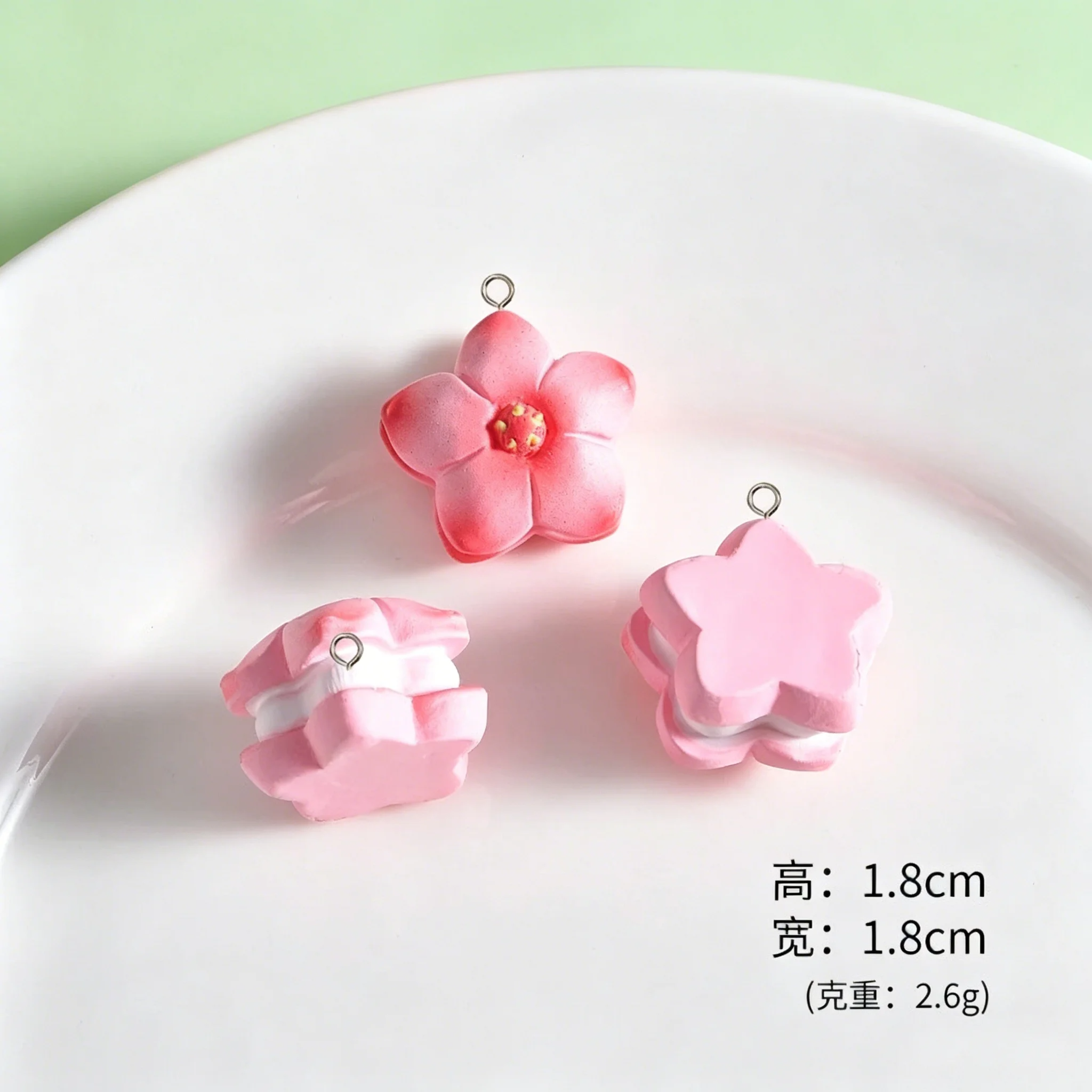 10Pcs Mixed Sweet Resin Pendan - Resin Art Box ulasan dan harga