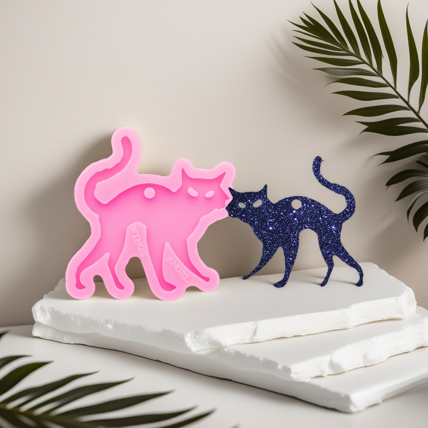 Silicone Cat Molds DIY Epoxy R - Resin Art A Keychain ulasan dan harga