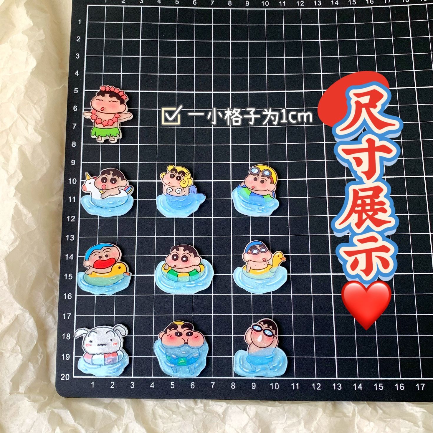 Crayon Shin-chan resin accesso - Resin Art Phone Case ulasan dan harga