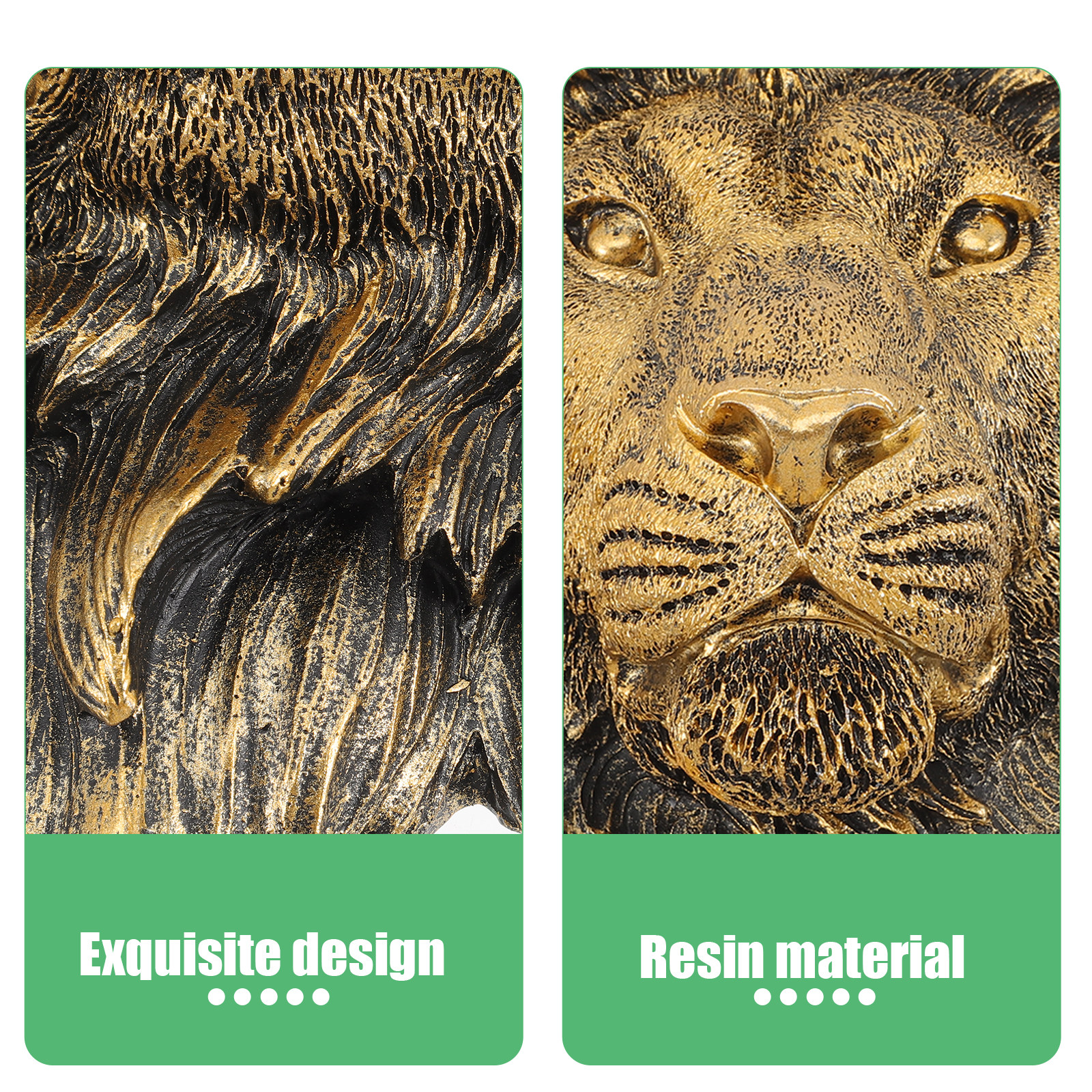 Imitation Lion Wall Decor Resi - Resin Art Sticker ulasan dan harga