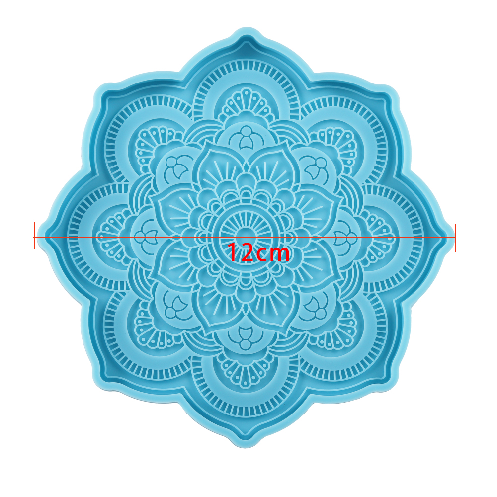 Mandala Coaster Silicone Mold  - Resin Art Tray ulasan dan harga