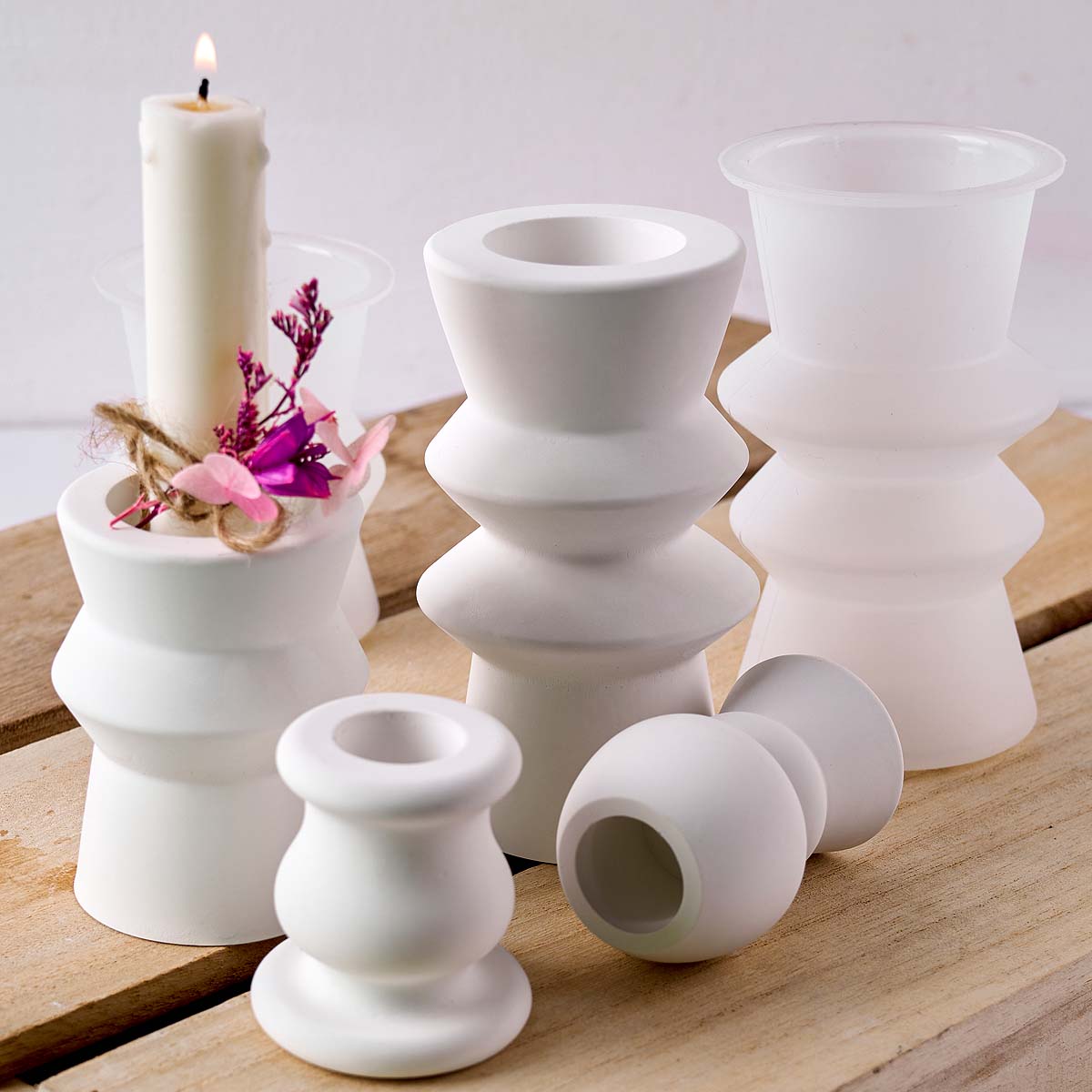 Nordic Candle Holder Silicone  - Resin Art Clay ulasan dan harga