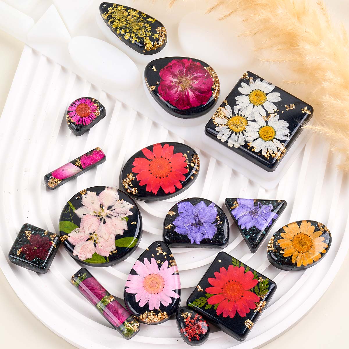Time Stone Pendant Silicone Mo - Resin Art A Keychain ulasan dan harga