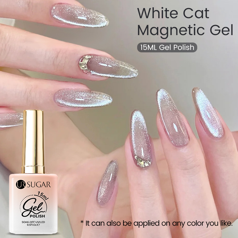 UR SUGAR 15ml White Cat Magnet - Resin Art Uv Light ulasan dan harga
