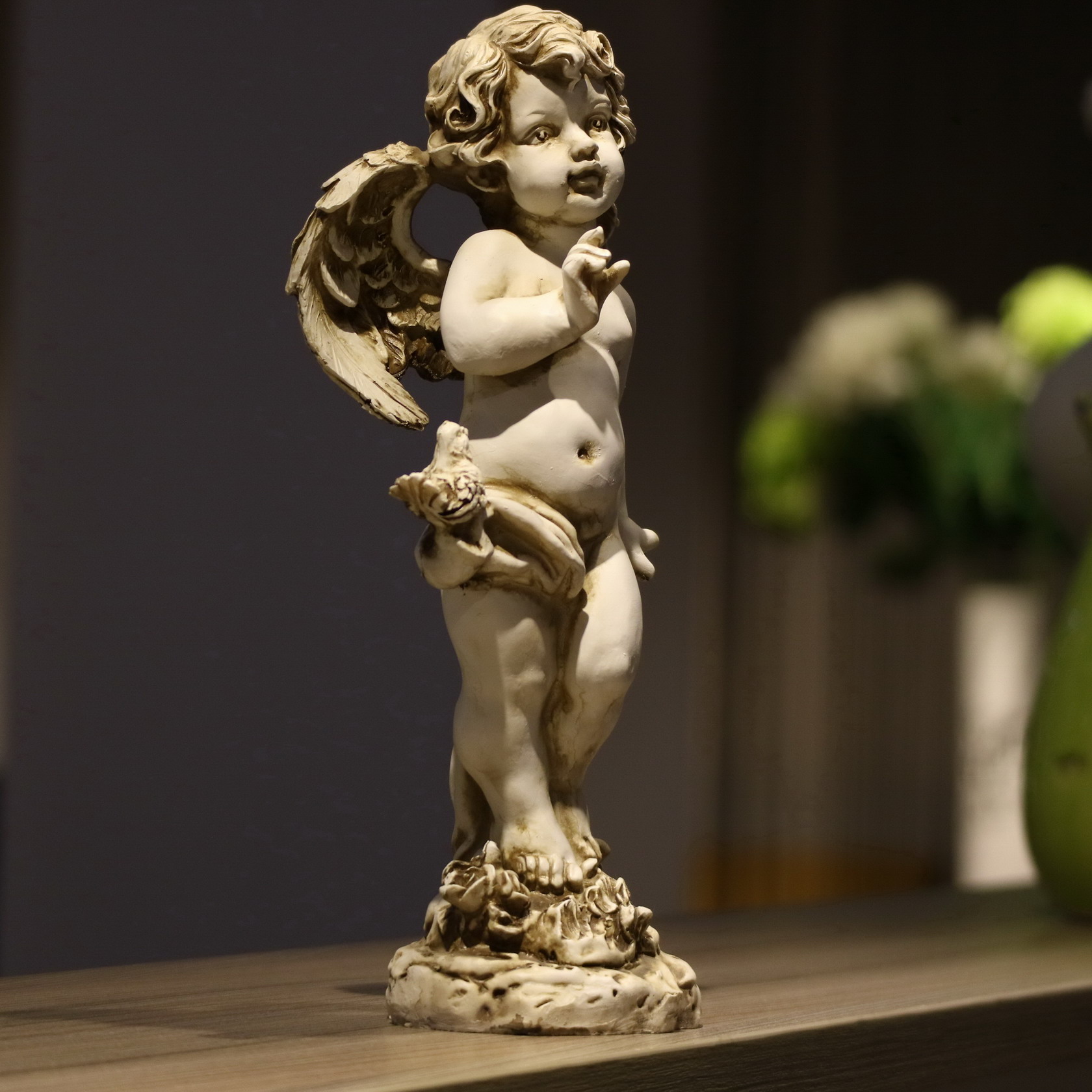 Retro Resin Angel Figurine 29c - Resin Art Wedding Gift ulasan dan harga