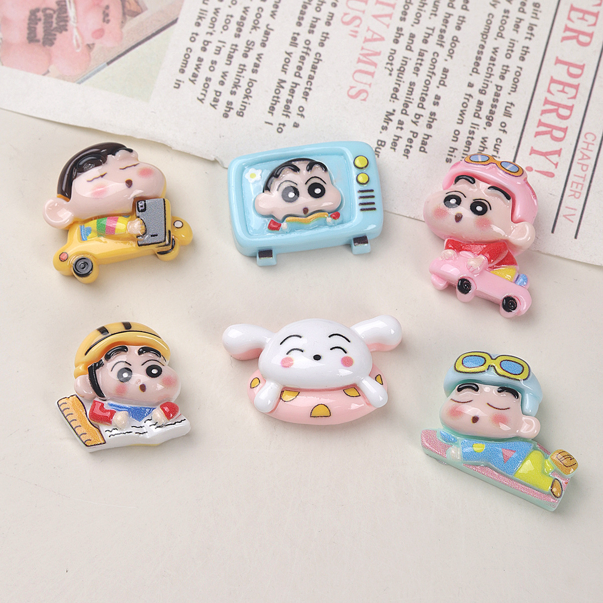 Kawaii Crayon Shin-chan Resin  - Resin Art Phone Case ulasan dan harga