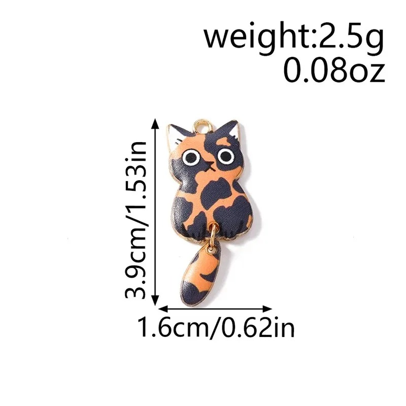 10Pcs 16×39mm Cute Cartoon Cat - Resin Art Box ulasan dan harga