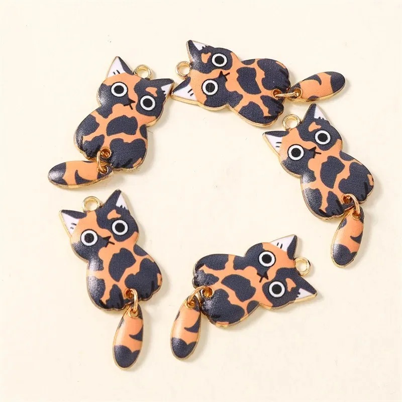 10Pcs 16×39mm Cute Cartoon Cat - Resin Art Box ulasan dan harga