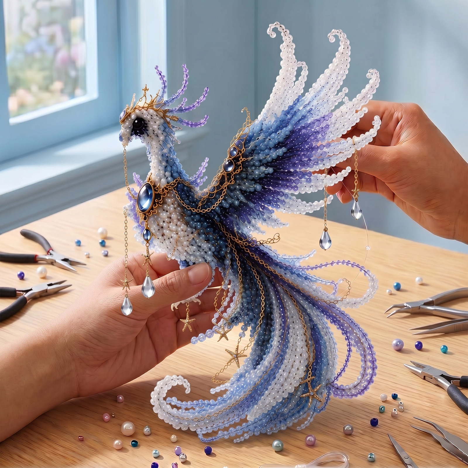 DIY 3D Bead Kit Mini Beaded Or - Resin Art A Keychain ulasan dan harga