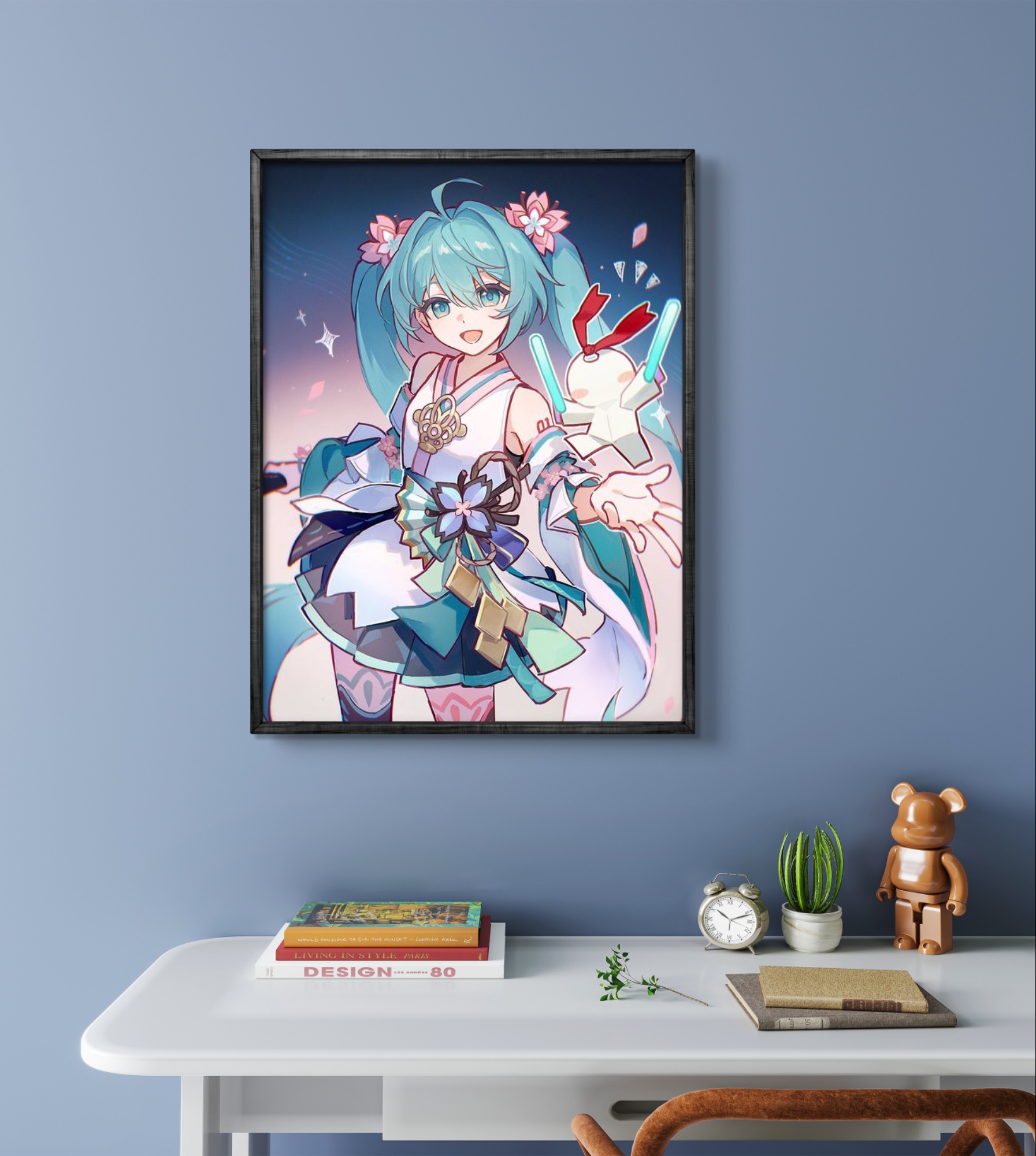 Frameless,Singer Miku DIY Diam - Resin Art Wall ulasan dan harga