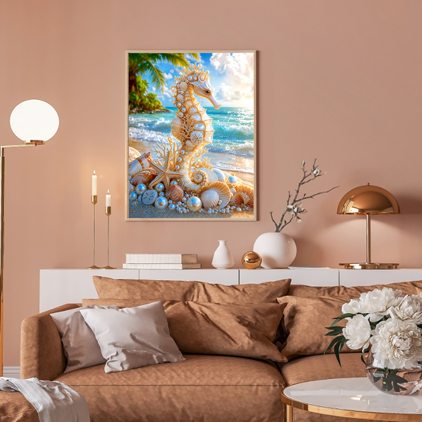 Beach Full DIY 5D Round Drill  - Resin Art Ideas With Pictures ulasan dan harga