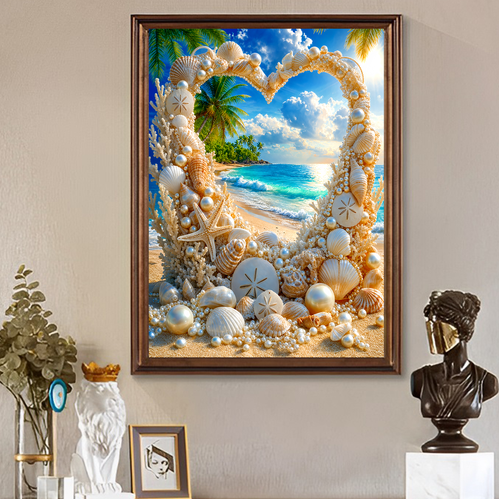 Beach Full DIY 5D Round Drill  - Resin Art Ideas With Pictures ulasan dan harga