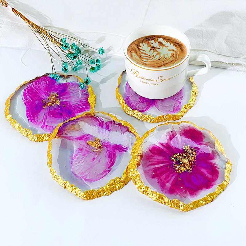 DM413 Drusy Coaster Resin Mold - Resin Art Tray ulasan dan harga