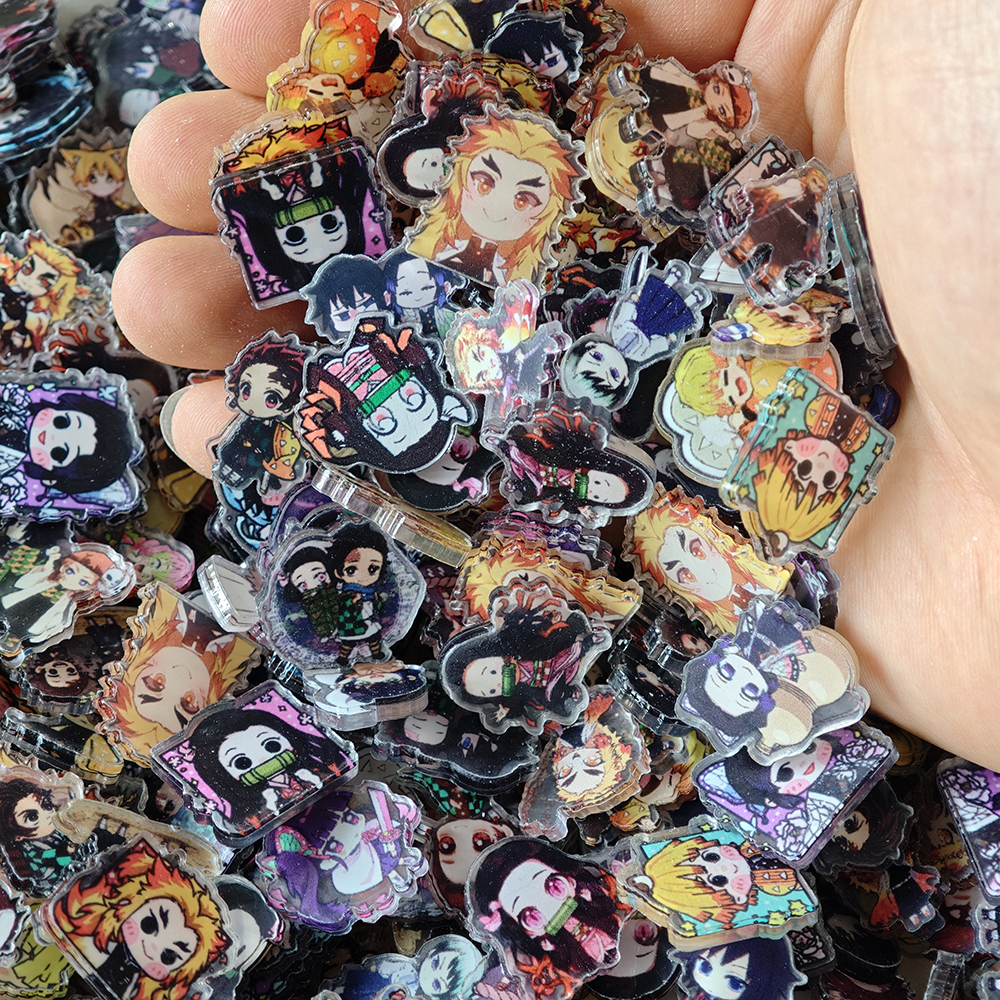 50pcs/set Demon Slayer Anime R - Resin Art Phone Case ulasan dan harga