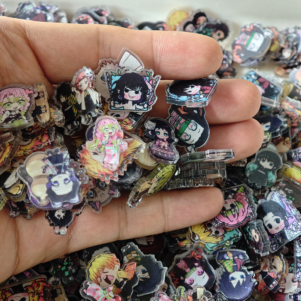 50pcs/set Demon Slayer Anime R - Resin Art Phone Case ulasan dan harga