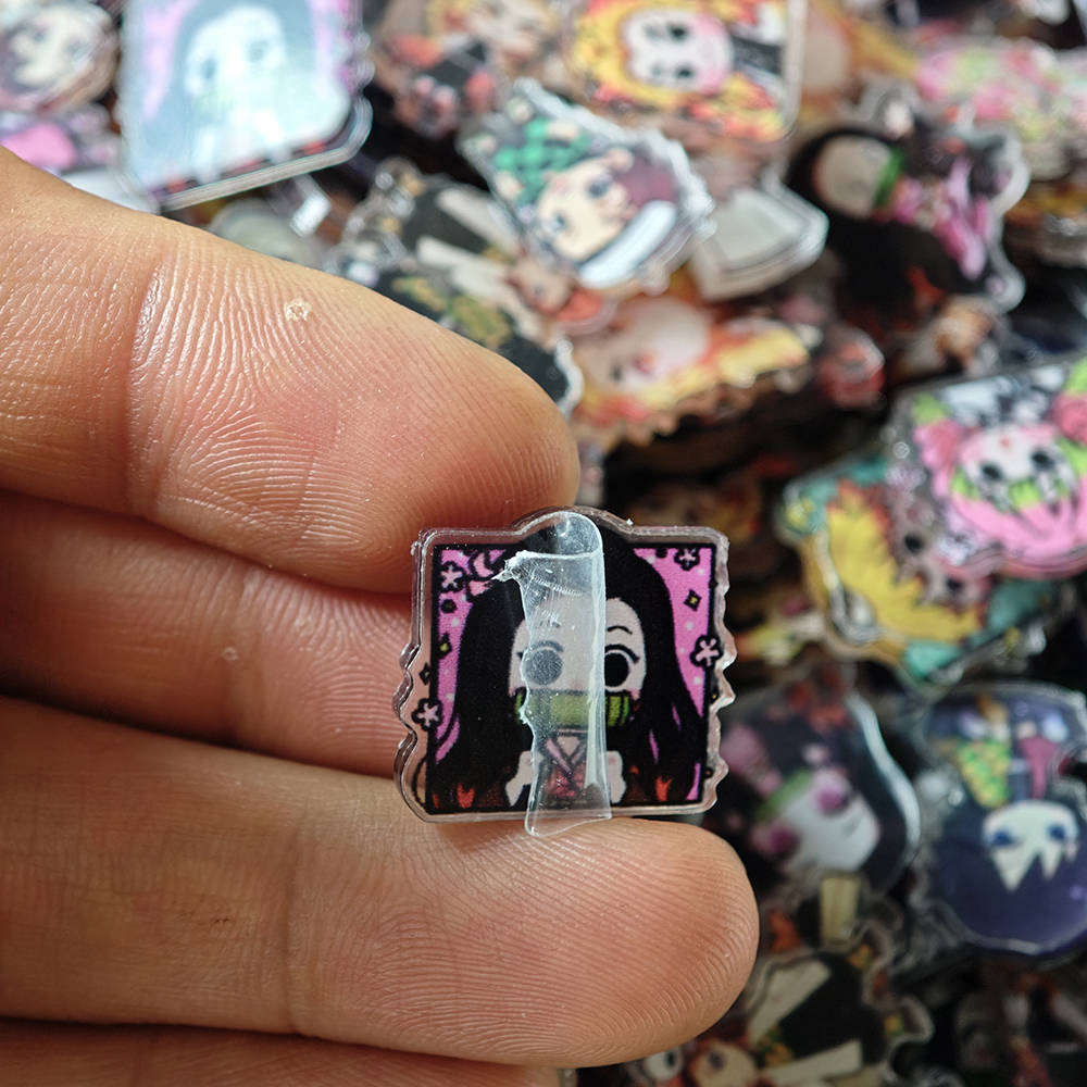 50pcs/set Demon Slayer Anime R - Resin Art Phone Case ulasan dan harga