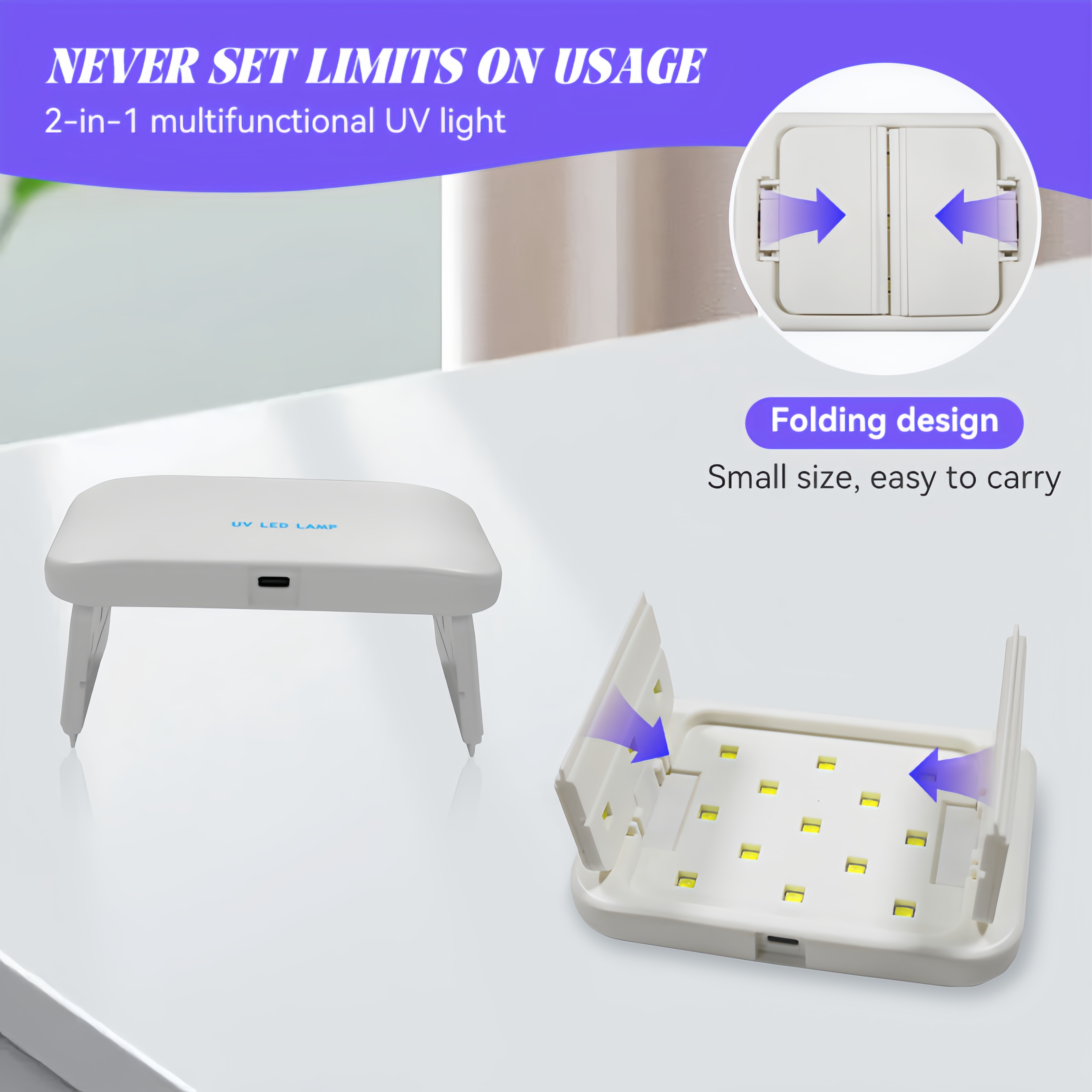 48W Dual-Sided UV Lamp Foldabl - Resin Art Uv Light ulasan dan harga