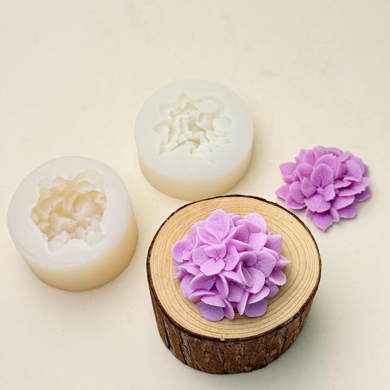 ●Hydrangea Flower Silicone Mol - Resin Art Clay ulasan dan harga