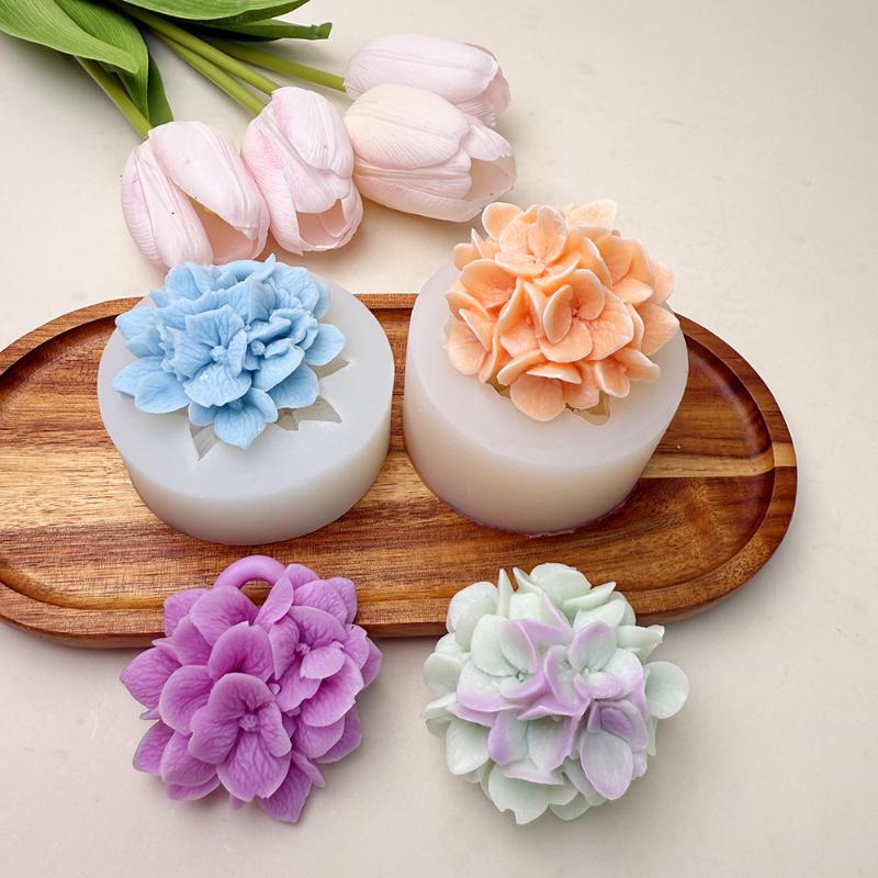 ●Hydrangea Flower Silicone Mol - Resin Art Clay ulasan dan harga