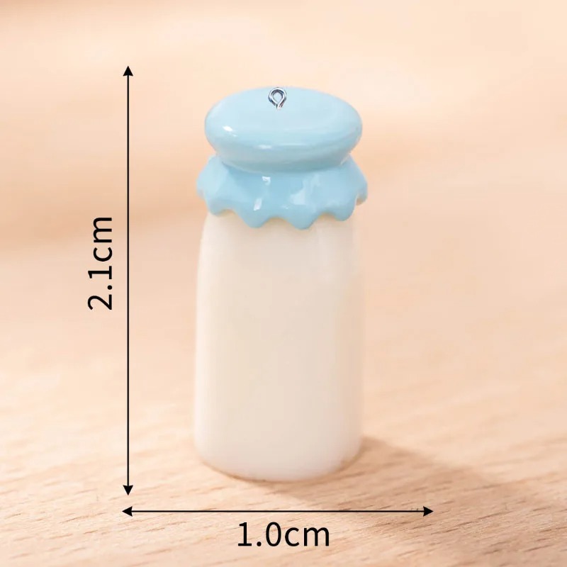 10Pcs Mini Milk Bottle Resin C - Resin Art Box ulasan dan harga