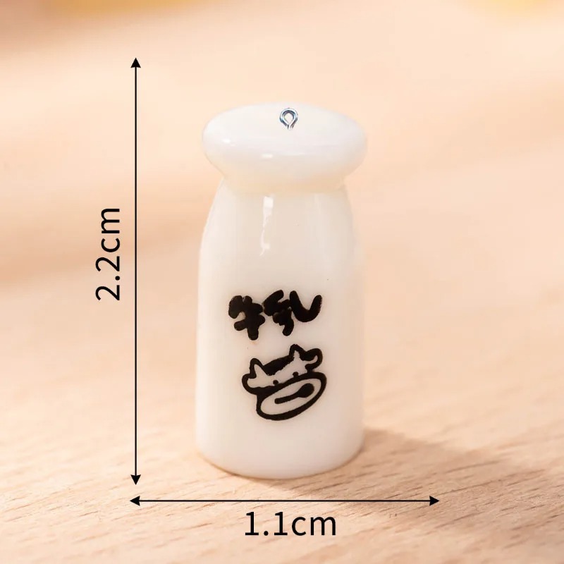 10Pcs Mini Milk Bottle Resin C - Resin Art Box ulasan dan harga