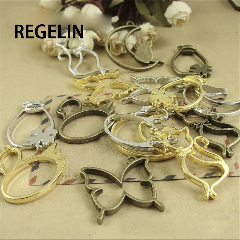 5 pcs Cat moon shape Metal Fra - Resin Art Frame ulasan dan harga