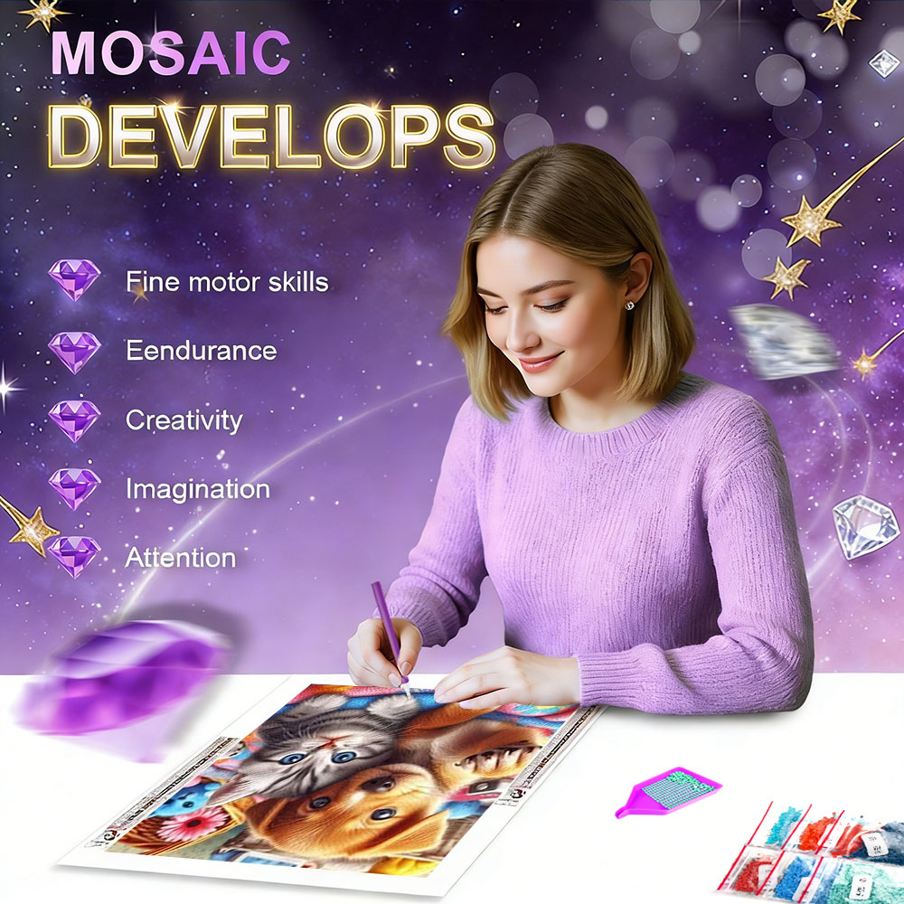 HUACAN 5d Diy Diamond Mosaic C - Resin Art Rose ulasan dan harga