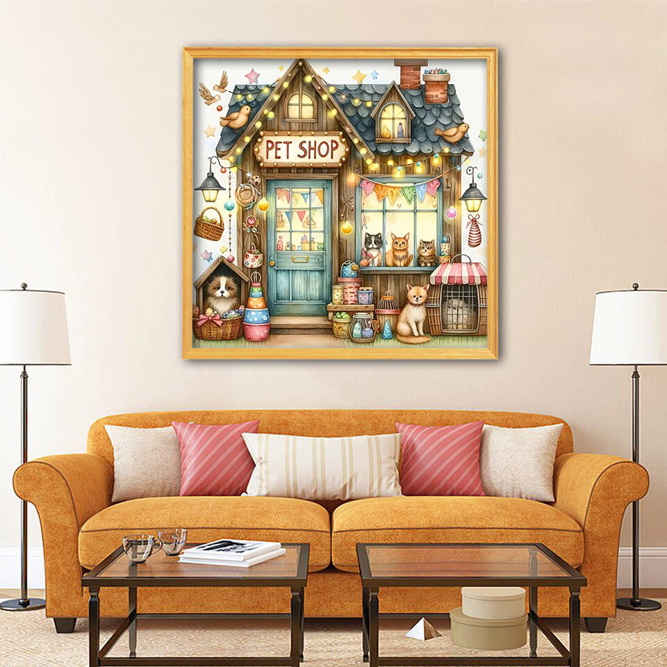1pc frameless  5D Diamond Pain - Resin Art Wall ulasan dan harga