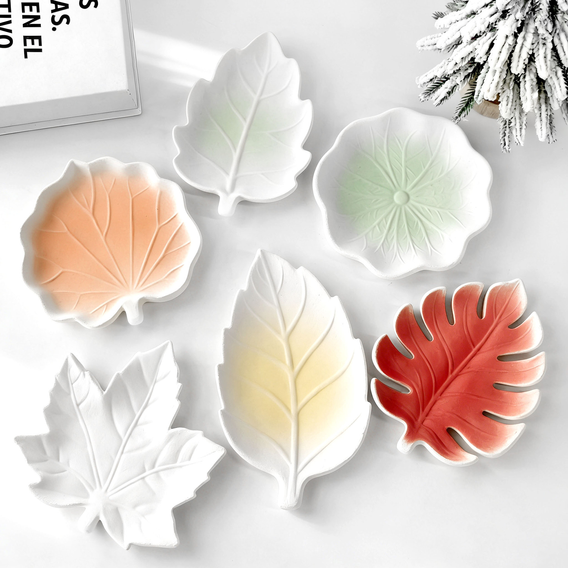 DIY Gypsum Form Leaf Coaster S - Resin Art Tray ulasan dan harga