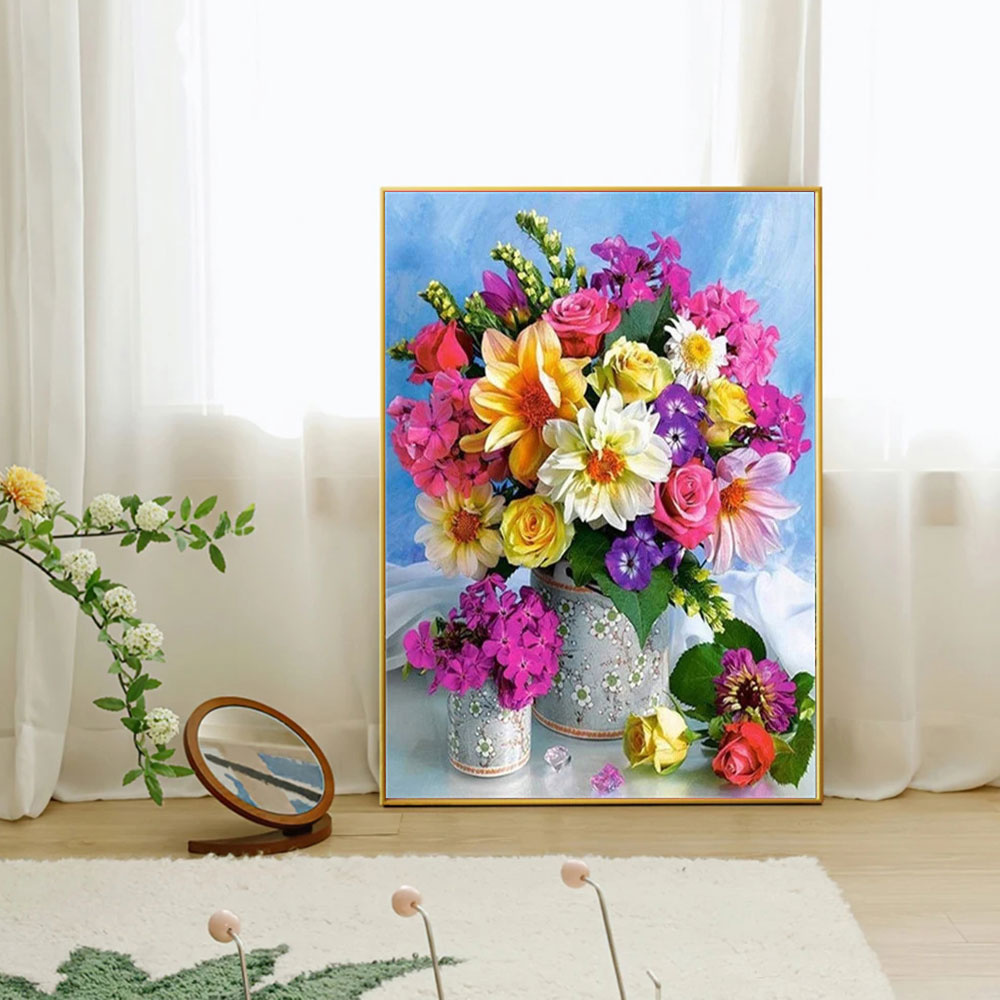 Full Diamond Mosaic Flower 5D  - Resin Art Wall ulasan dan harga