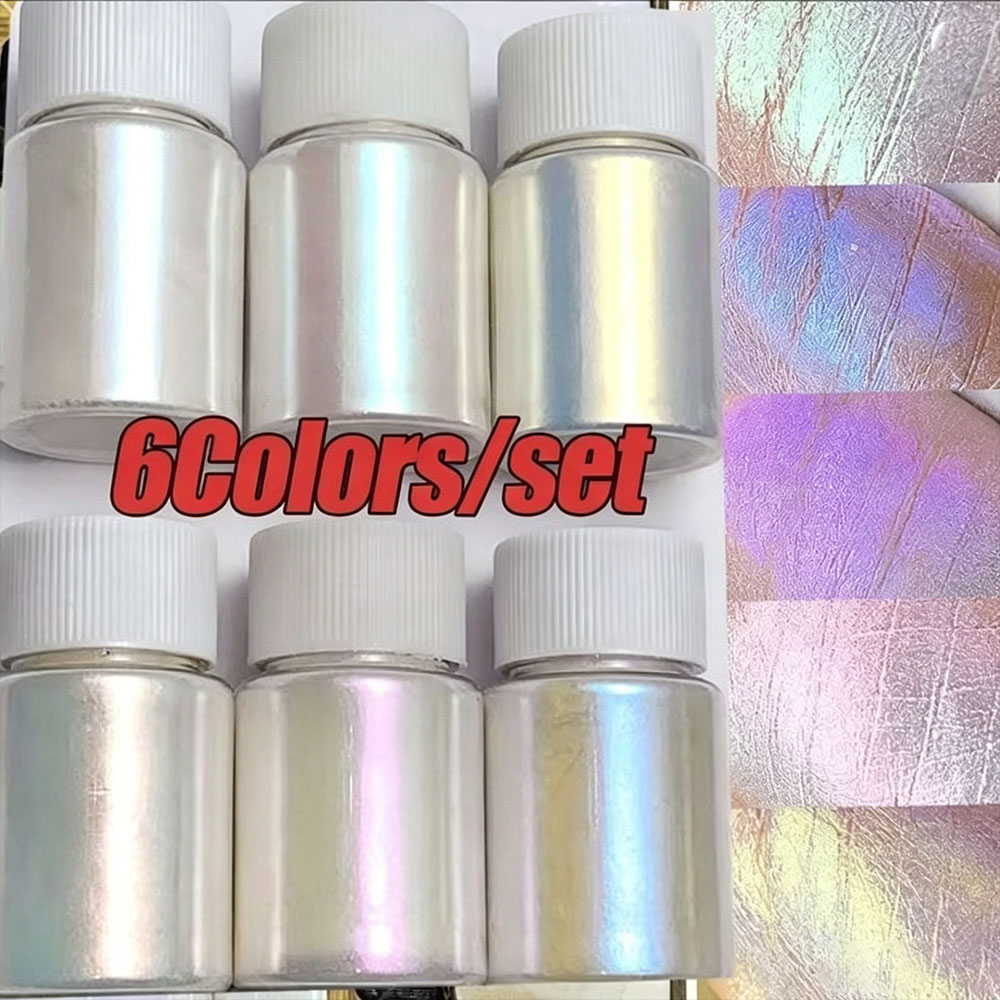 1/6Colors Aurora Mermaid Pearl - Pearl Powder Resin ulasan dan harga