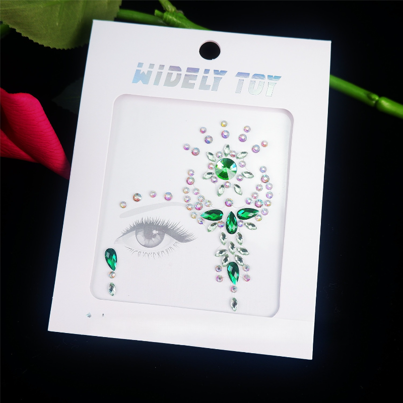 Acrylic Resin Face Gems Rhines - Resin Art Sticker ulasan dan harga