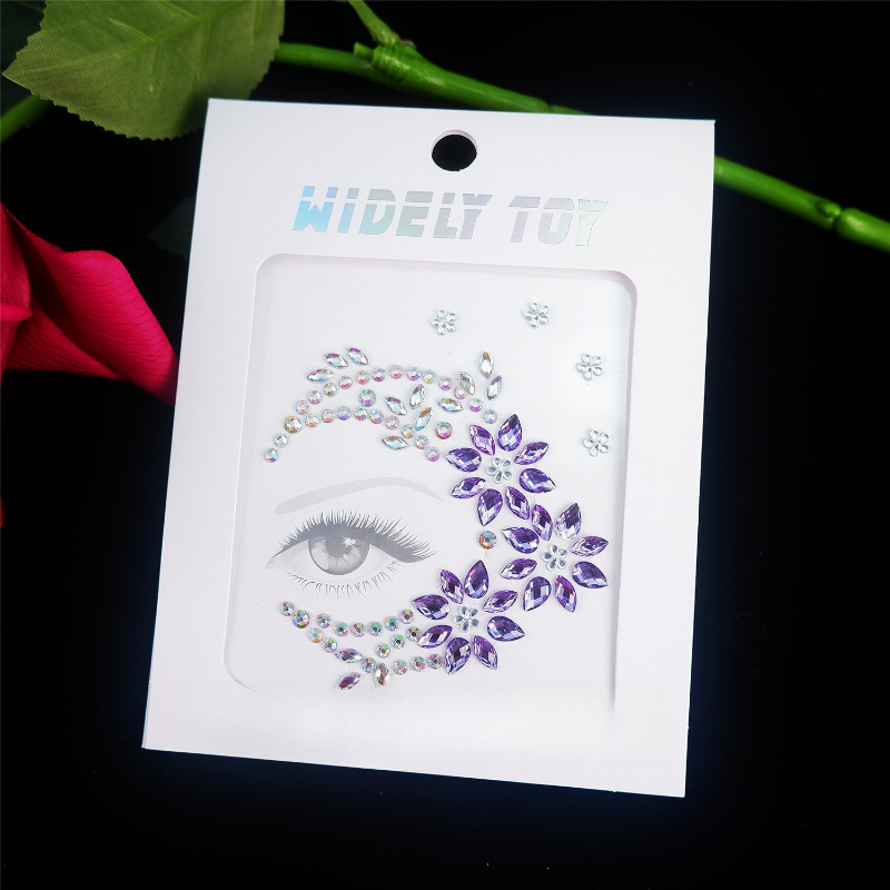 Acrylic Resin Face Gems Rhines - Resin Art Sticker ulasan dan harga