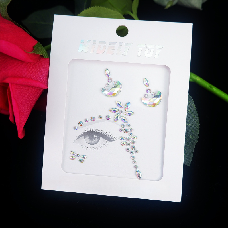 Acrylic Resin Face Gems Rhines - Resin Art Sticker ulasan dan harga