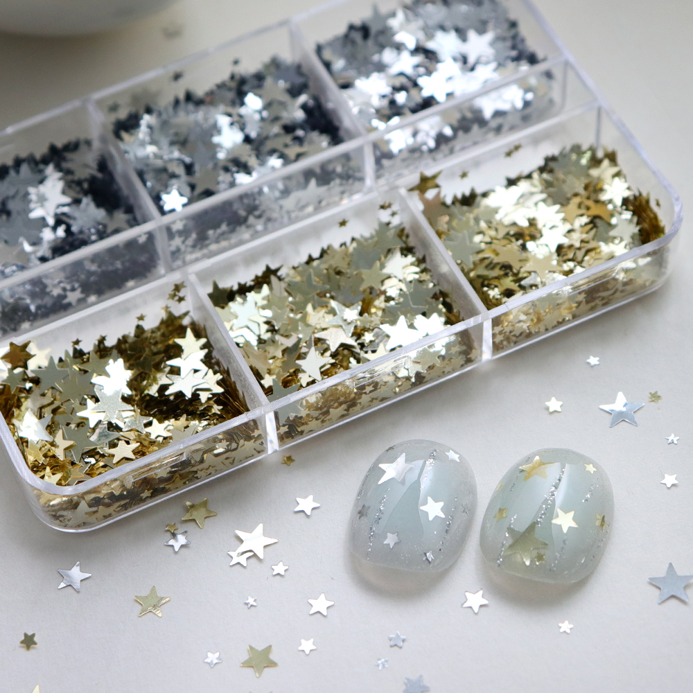1-5MM Holographic Stars Glitte - Resin Art A Keychain ulasan dan harga