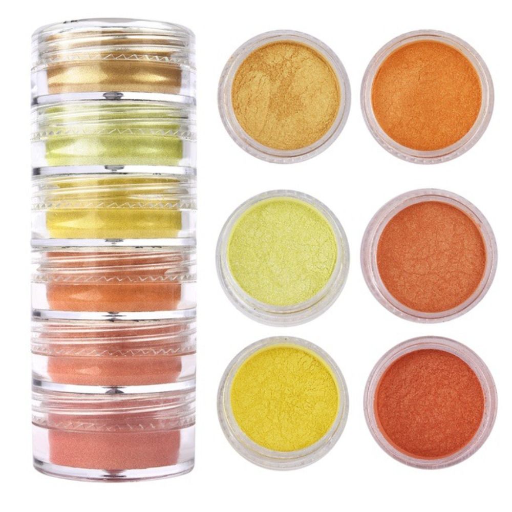 6 Colors/Set Glitter Mica Powd - Pearl Powder Resin ulasan dan harga
