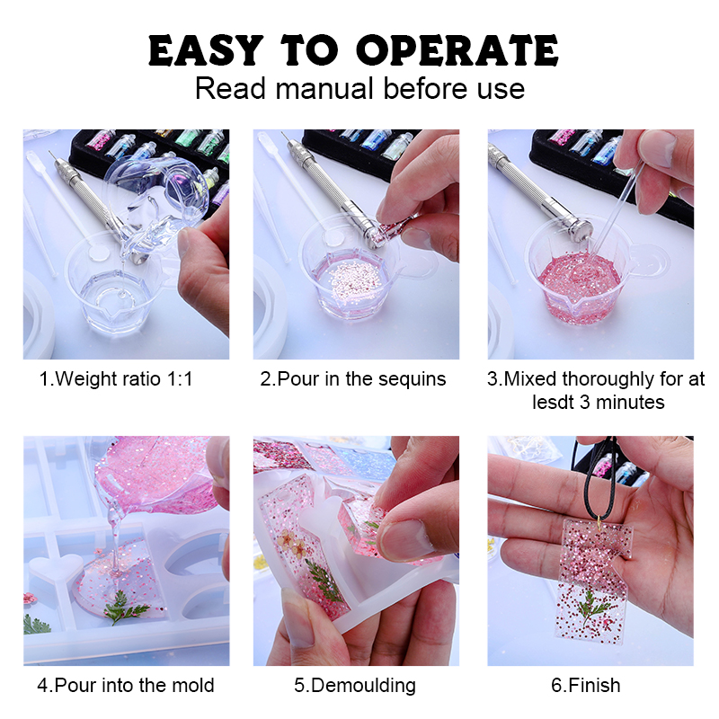 Epoxy Resin Silicone Molds Sta - Resin Art A Keychain ulasan dan harga